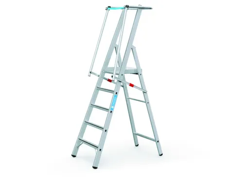 Platformladder Aluminium Bordes H X B X D 1320X 400X 400Mm 5Treden