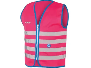 Fun Jacket Reflecterend Fluohesje Kind Roze Medium - 2