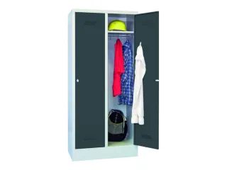 locker,HxBxD 1850x800x500mm,2vak,vak B 400mm,RAL7035,front RAL7016 - 2