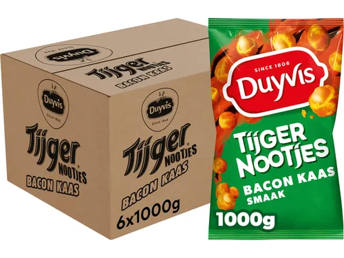Tijgernootjes Duyvis bacon kaas zak 1kg