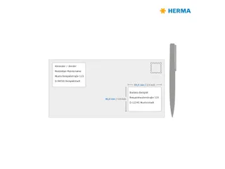 HERMA 4203 Verwijderbare etiketten A4 63,5x46,6mm Wit 450 stuks - 4