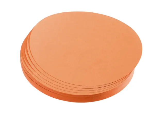 presentatiekaart,cirkel,Ø 195mm,oranje