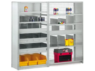 stortgoedlijst,v. schroefstelling - basisveld,HxB 100x1000mm,staal - 2