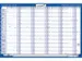 Planning annuel 2026 Legamaster 90x60cm horizontal laminé EN