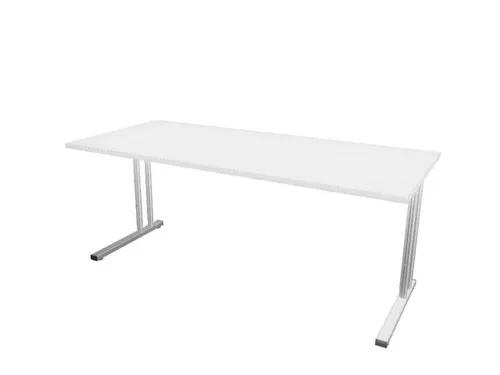 In hoogte verstelbaar bureau,HxBxD 720-840x1800x800mm,Bl-wit