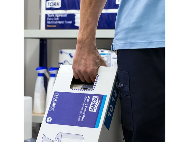 Poetsrol Tork M1 120123 1-laags 21.5x120m 11 rollen wit Pallet