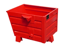 Kiepbak 600x600x800mm 0.30m³ 50kg Draagverm. 500kg Ral3000