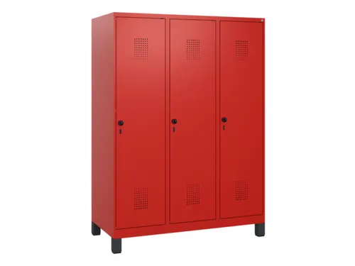 schoollocker,HxBxD 1630x1200x500mm,3vak,vak B 400mm,draaigrendel