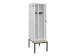 locker met bank,voor scheiding van kleding,HxBxD 2120x600x815mm,2vak