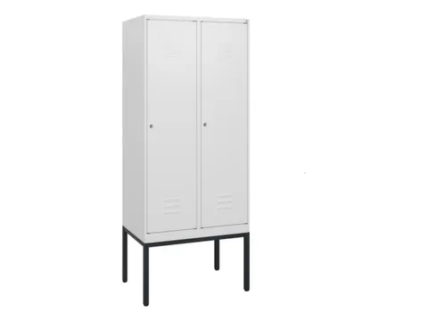 locker,HxBxD 1950x800x500mm,2vak,vak B 400mm,cil.-slot,voetonderstel