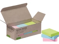 Sticky Notes Gerecycled 38x51mm 100 Vel 12 Stuks