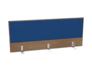 opzetpaneel,v. bureau,aanbouw achter,B 1400mm,NT-cherry,BN6016-blauw - 1