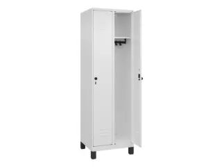 locker,HxBxD 1950x600x500mm,2vak,vak B 300mm,draaigrendel,voeten - 2