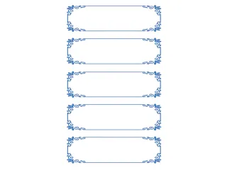 huishoudetiket Z-design Home pakje a 3 vel blauw gekaderd - 2