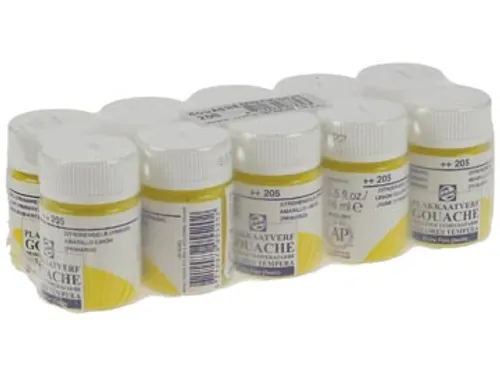 plakkaatverf Extra Fijn flacon van 16 ml, citroengeel