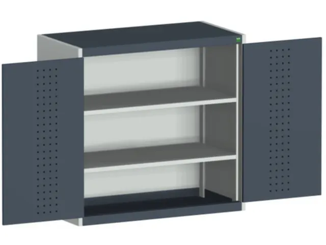kast met perforaties HxBxD 1000x1050x525mm 2xStalen bodem Ral7016
