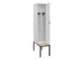 locker met bank,voor scheiding van kleding,HxBxD 2120x400x815mm,1vak