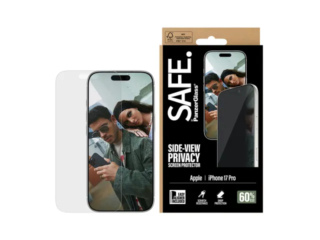 PanzerGlass SAFE. by Privacy Screen Protector iPhone 17 Pro | Ultra