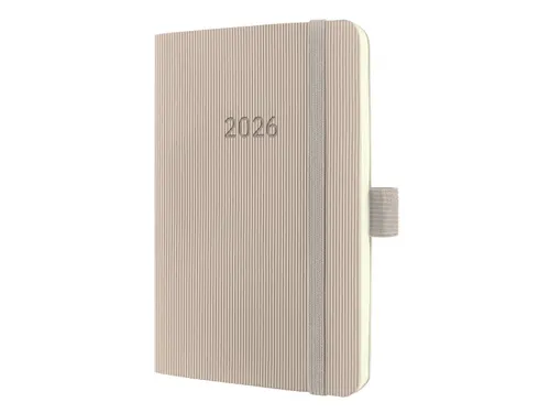 Weekagenda Conceptum A6 2026 (NL/FR/EN/DU) taupe Softcover