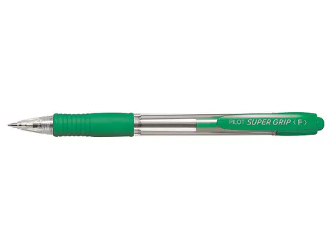 Balpen Pilot Super Grip F 0.7mm Fijne punt Groen