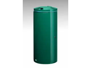 afvalbak,120l,HxBxD 980x440x500mm,romp staal RAL6005 - 2