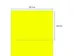 Etiket 210x148mm Fluor Geel 100 Vel