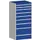 ladekast HxBxD 1600x800x650mm 9laden zware lasten RAL7035 RAL5010