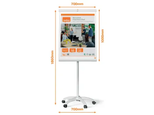 Flipover Nobo Premium Plus mobiel staal