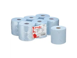Poetsrol WypAll L10 1-laags 19,5x304m 800vel blauw 7255