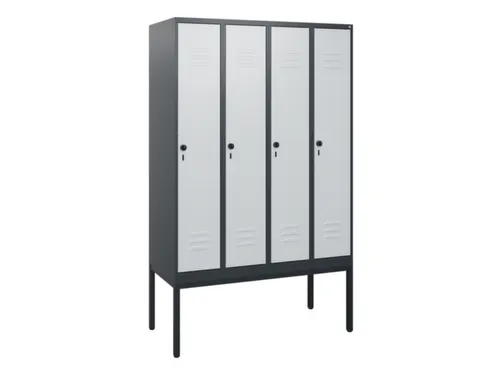 locker,HxBxD 1950x1200x500mm,4vak,vak B 300mm,draaigrendel