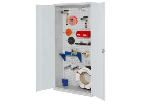 kast met sleufplaat,HxBxD 1950x1000x410mm,cil.-slot,sokkel,RAL5010