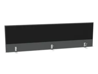 opzetpaneel bureau aanbouw achter MS-donkergrijs BN8033-zwart 2000mm - 1