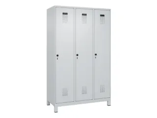 locker,HxBxD 1950x1200x500mm,3vak,vak B 400mm,draaigrendel,voeten - 3