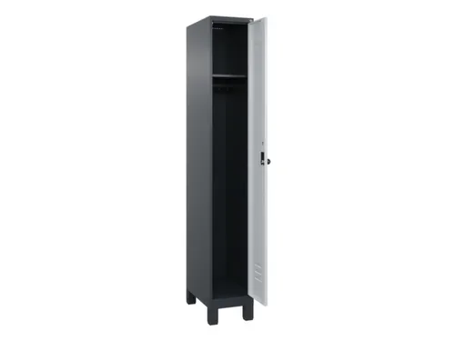 locker,HxBxD 1950x300x500mm,1vak,vak B 300mm,draaigrendel,voeten