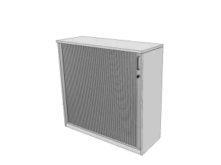 jaloeziedeurkast,HxBxD 1155x1200x445mm,2xhouten vloer,3 OH,Bl-wit - 1
