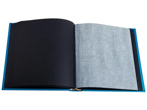 Fotoalbum Exacompta 29x32cm 60 zwarte pagina's Néo Déco blauw