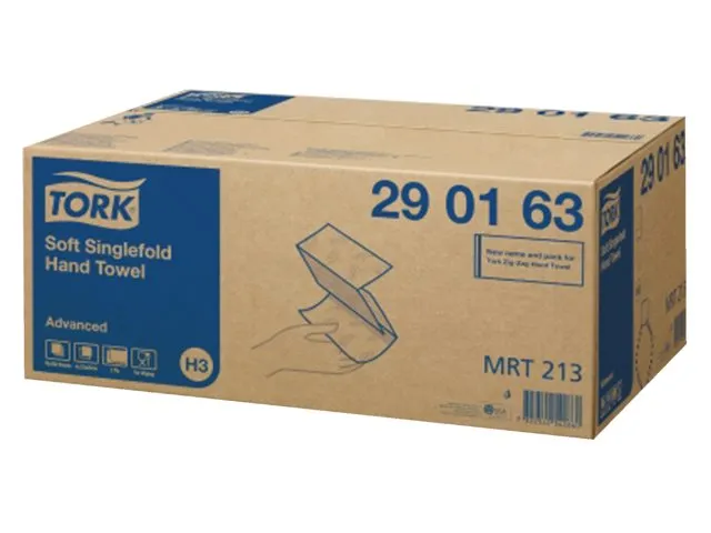 Tork 290163 Handdoek Singlefold H3 Z-vouw Advanced Wit 15x250 vel