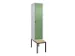 locker voor scheiding van kleding,HxBxD 2120x400x815mm,1vak