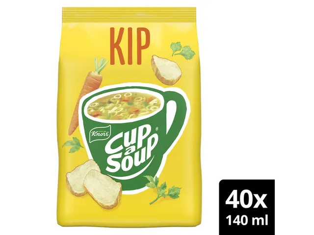 Cup a Soup Knorr machinezak Soep kip 404gr 140ml 40 kopjes