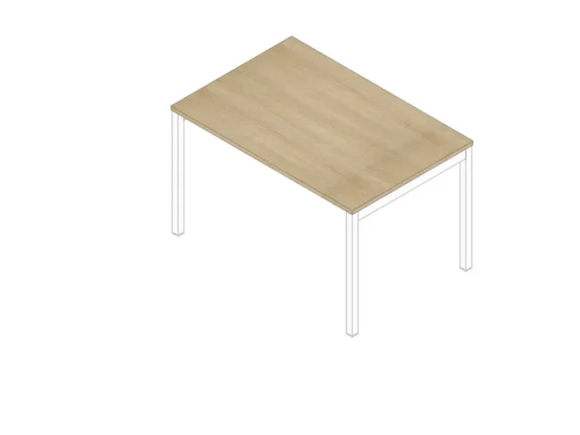 In hoogte verstelbaar bureau,HxBxD 680-760x1200x800mm,blad eiken