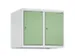 opzetkast,v. locker,2vak.,vak B 300mm,HxBxD 500x600x500mm,vleugeldeur