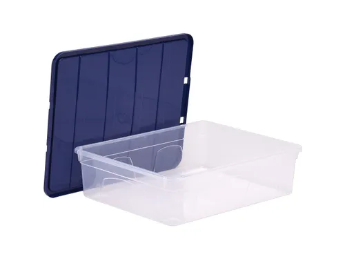 Opbergbox 12 Liter Transparant Blauw