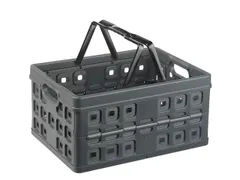 #*Square vouwkrat met extra handgreep 32L zwart/anthr49 x 36 x 24,5 cm