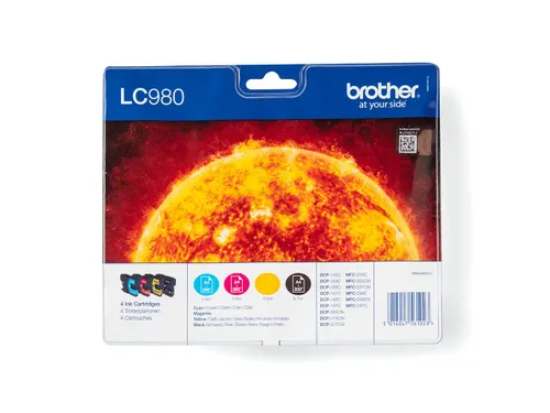 Brother LC-980 Valuepack 4 Kleuren Inktcartridges Origineel