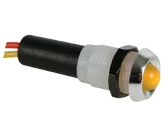 Led Lamp 12V Geel - Chromen Behuizing