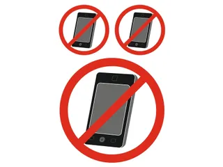Waarschuwing Etiket Herma 5784 Telefoon Verboden 3 stuks - 2