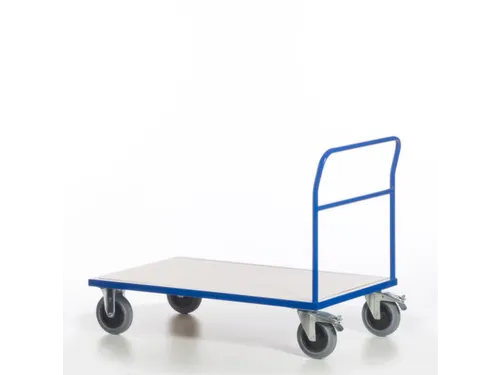 duwbeugelwagen,draagverm. 500kg,laadvl. LxB 1200x800mm,houtplaat