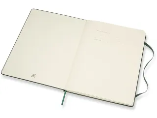 Notitieboek Moleskine XL 190x250mm blanco hard cover myrtle green - 6