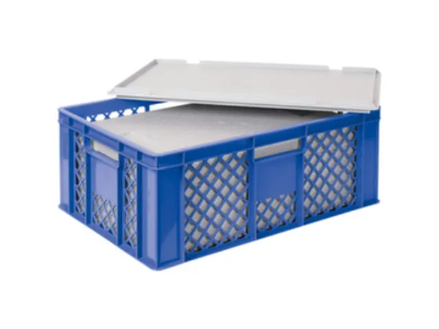 Euronorm-stapelbak,m. isoleerbox,HxLxB 240x600x400mm,43/20,4l,HDPE