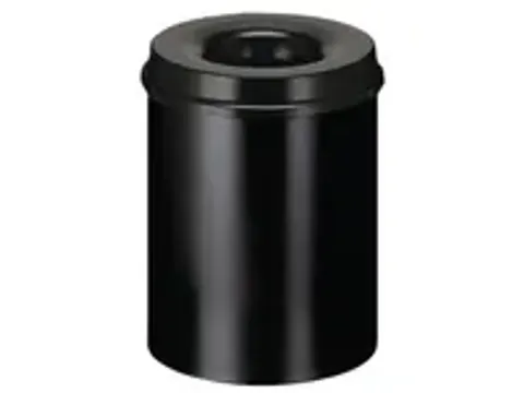 OUTLET Ronde papierbak met vlamdovende deksel 30 Liter, diameter 33,5